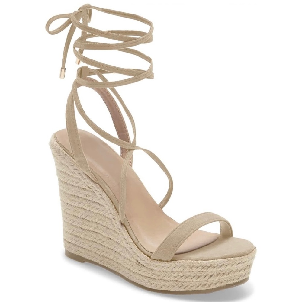 New Ankle Tie Wedges